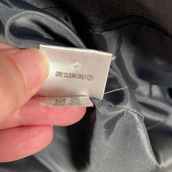 CALVIN Klein Two Button Stretch Blazer Grey size 8 - Picture 8 of 9